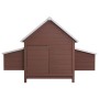 Brown wooden chicken coop 157x97x110 cm by vidaXL, Cages and habitats for small animals - Ref: Foro24-170856, Price: 362,13 €...