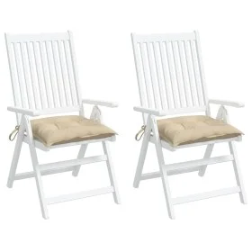 Gartenpalettenkissen 2 Stück beiges Oxford-Gewebe 50x50x7 cm von , Kissen für Stühle und Sofas - Ref: Foro24-361516, Preis: 2...