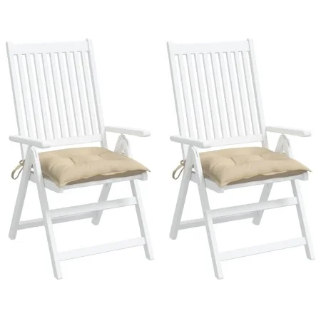 Gartenpalettenkissen 2 Stück beiges Oxford-Gewebe 50x50x7 cm von , Kissen für Stühle und Sofas - Ref: Foro24-361516, Preis: 3...