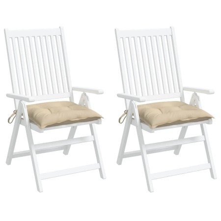 Gartenpalettenkissen 2 Stück beiges Oxford-Gewebe 50x50x7 cm von , Kissen für Stühle und Sofas - Ref: Foro24-361516, Preis: 3...