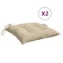 Garden pallet cushions 2 pcs beige Oxford fabric 50x50x7 cm by , Cushions for chairs and sofas - Ref: Foro24-361516, Price: 2...