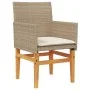 Gartenstühle mit Kissen 2 Stück beiges PE-Rattan und Akazienholz von , Gartenstühle - Ref: Foro24-368716, Preis: 200,79 €, Ra...
