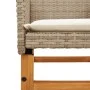 Gartenstühle mit Kissen 2 Stück beiges PE-Rattan und Akazienholz von , Gartenstühle - Ref: Foro24-368716, Preis: 200,79 €, Ra...