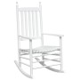 Rocking chairs with curved seats 2 pcs solid white fir wood by , Garden chairs - Ref: Foro24-3281588, Price: 256,80 €, Discou...