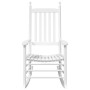 Rocking chairs with curved seats 2 pcs solid white fir wood by , Garden chairs - Ref: Foro24-3281588, Price: 256,80 €, Discou...