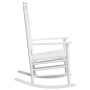 Rocking chairs with curved seats 2 pcs solid white fir wood by , Garden chairs - Ref: Foro24-3281588, Price: 256,80 €, Discou...
