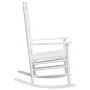 Schaukelstühle mit gebogenen Sitzen, 2 Stück, massives weißes Tannenholz von , Gartenstühle - Ref: Foro24-3281588, Preis: 246...