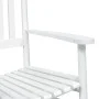 Schaukelstühle mit gebogenen Sitzen, 2 Stück, massives weißes Tannenholz von , Gartenstühle - Ref: Foro24-3281588, Preis: 246...