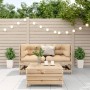 3-teiliges Gartenmöbel-Set mit Kissen aus massivem Kiefernholz von , Gartensets - Ref: Foro24-3250756, Preis: 327,53 €, Rabat...