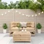 Juego de muebles de jardín 3 pzas y cojines madera maciza pino de , Conjuntos de jardín - Ref: Foro24-3250756, Precio: 323,12...