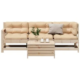 4-piece garden furniture set with solid pine wood cushions by , Garden sets - Ref: Foro24-3250780, Price: 379,79 €, Discount: %