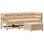 4-piece garden furniture set with solid pine wood cushions by , Garden sets - Ref: Foro24-3250780, Price: 384,02 €, Discount: %