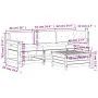 4-teiliges Gartenmöbel-Set mit Kissen aus massivem Kiefernholz von , Gartensets - Ref: Foro24-3250780, Preis: 384,02 €, Rabat...