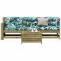 Juego de muebles jardín 4 pzas y cojines madera pino impregnada de , Conjuntos de jardín - Ref: Foro24-3250775, Precio: 427,2...