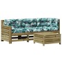 4-teiliges Gartenmöbel-Set mit Kissen aus imprägniertem Kiefernholz von , Gartensets - Ref: Foro24-3250775, Preis: 432,68 €, ...