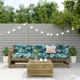 4-teiliges Gartenmöbel-Set mit Kissen aus imprägniertem Kiefernholz von , Gartensets - Ref: Foro24-3250775, Preis: 432,68 €, ...