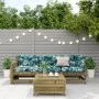 Juego de muebles jardín 4 pzas y cojines madera pino impregnada de , Conjuntos de jardín - Ref: Foro24-3250775, Precio: 427,2...