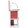 Rabbit cage with 1 red wooden door by vidaXL, Cages and habitats for small animals - Ref: Foro24-170833, Price: 99,43 €, Disc...