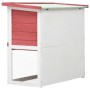 Jaula conejera con 1 puerta madera rojo de vidaXL, Jaulas y habitáculos para animales pequeños - Ref: Foro24-170833, Precio: ...
