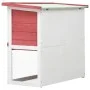 Rabbit cage with 1 red wooden door by vidaXL, Cages and habitats for small animals - Ref: Foro24-170833, Price: 99,43 €, Disc...