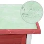 Jaula conejera con 1 puerta madera rojo de vidaXL, Jaulas y habitáculos para animales pequeños - Ref: Foro24-170833, Precio: ...