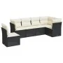 6-piece garden sofa set and black synthetic rattan cushions by , Garden sets - Ref: Foro24-3249535, Price: 369,49 €, Discount: %
