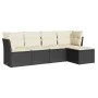 5-piece garden furniture set and black synthetic rattan cushions by , Garden sets - Ref: Foro24-3249395, Price: 297,95 €, Dis...