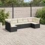 7-piece garden dining set and black synthetic rattan cushions by , Garden sets - Ref: Foro24-3249265, Price: 396,64 €, Discou...