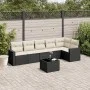 7-piece garden dining set and black synthetic rattan cushions by , Modular outdoor sofas - Ref: Foro24-3251333, Price: 422,46...