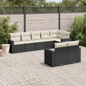 8-piece garden sofa set and black synthetic rattan cushions by , Modular outdoor sofas - Ref: Foro24-3251553, Price: 508,22 €...