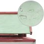 Kaninchenstall aus massivem Kiefern- und Tannenholz rot 310x70x87 cm von vidaXL, Käfige und Lebensräume für Kleintiere - Ref:...