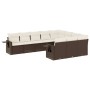 10-teilige Gartensofagarnitur und braune synthetische Rattankissen von , Gartensets - Ref: Foro24-3253030, Preis: 641,87 €, R...