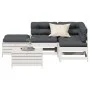5-piece garden furniture set with solid white pine wood cushions by , Garden sets - Ref: Foro24-3250709, Price: 487,79 €, Dis...