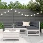5-piece garden furniture set with solid white pine wood cushions by , Garden sets - Ref: Foro24-3250709, Price: 487,79 €, Dis...