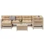 Juego de muebles de jardín 7 pzas y cojines madera maciza pino de , Conjuntos de jardín - Ref: Foro24-3250920, Precio: 721,38...