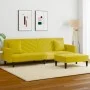 Yellow velvet 2-piece sofa set with cushions by , Sofas - Ref: Foro24-3216272, Price: 317,64 €, Discount: %
