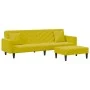 Yellow velvet 2-piece sofa set with cushions by , Sofas - Ref: Foro24-3216272, Price: 317,64 €, Discount: %
