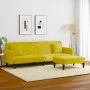 Yellow velvet 2-piece sofa set with cushions by , Sofas - Ref: Foro24-3216272, Price: 317,64 €, Discount: %