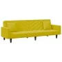Yellow velvet 2-piece sofa set with cushions by , Sofas - Ref: Foro24-3216272, Price: 317,64 €, Discount: %