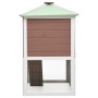 Brauner Doppelboden-Tierkäfigstall aus Holz von vidaXL, Käfige und Lebensräume für Kleintiere - Ref: Foro24-170850, Preis: 22...