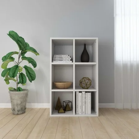 Weißes Regal/Sideboard aus Holzwerkstoff, 66 x 30 x 98 cm von vidaXL, Bücherregale und Regale - Ref: Foro24-800342, Preis: 56...