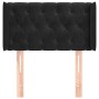 Cabecero de terciopelo negro 83x16x78/88 cm
