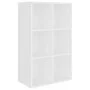 Weißes Regal/Sideboard aus Holzwerkstoff, 66 x 30 x 98 cm von vidaXL, Bücherregale und Regale - Ref: Foro24-800342, Preis: 56...
