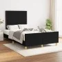 Bed frame with black fabric headboard 120x190 cm by , Beds and slatted bases - Ref: Foro24-3270508, Price: 139,45 €, Discount: %