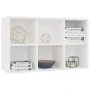 Weißes Regal/Sideboard aus Holzwerkstoff, 66 x 30 x 98 cm von vidaXL, Bücherregale und Regale - Ref: Foro24-800342, Preis: 56...