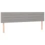 Bed frame with headboard light gray fabric 120x190 cm by , Beds and slatted bases - Ref: Foro24-3270520, Price: 165,47 €, Dis...
