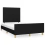 Bettrahmen mit schwarzem Stoffkopfteil 120x190 cm von , Betten und Lattenroste - Ref: Foro24-3270529, Preis: 143,82 €, Rabatt: %