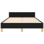 Bed frame with black fabric headboard 120x190 cm by , Beds and slatted bases - Ref: Foro24-3270529, Price: 161,46 €, Discount: %