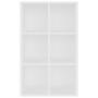 White engineered wood shelf/sideboard 66x30x98 cm by vidaXL, Bookcases and shelves - Ref: Foro24-800342, Price: 57,21 €, Disc...