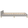 Bed frame with headboard light gray fabric 120x190 cm by , Beds and slatted bases - Ref: Foro24-3270541, Price: 170,14 €, Dis...